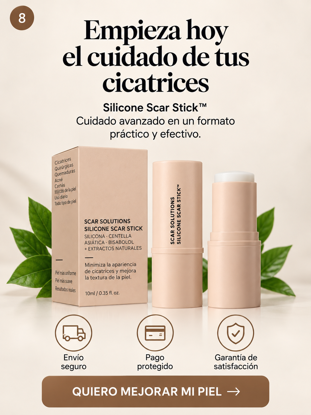 Stick Reductor de Cicatrices con Centella Asiática y Silicona