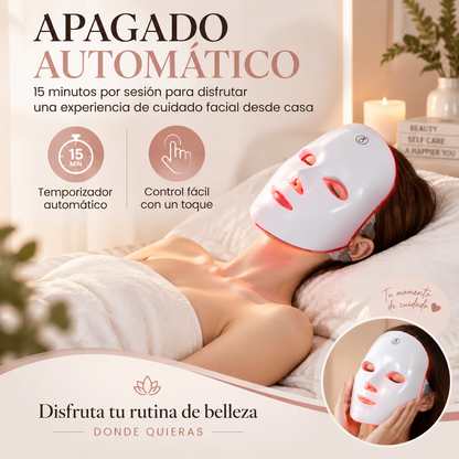 Mascarilla LED Facial — Terapia de Luz 7 Colores