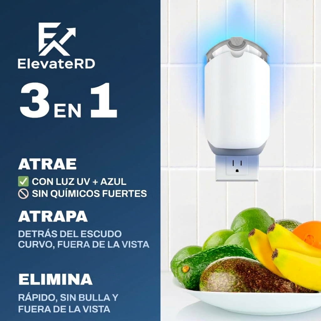 Trampa Insectos Voladores Luz Azul UV